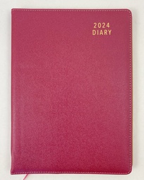 [D758] 2024 Diary A4 Week To View Cherry - Ozcorp