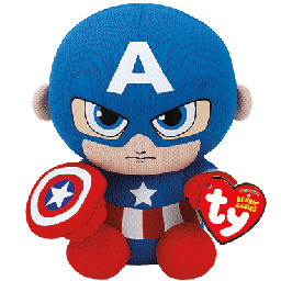 [TY41189] Captain America Ty Beanie Babies Marvel Regular