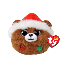 [TY42546] Pudding the Brown Bear Christmas 2023 Ty Beanie Ball