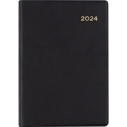 [237.V99-24] Collins Belmont 2024 Diary A7 Two Days To Page  Black