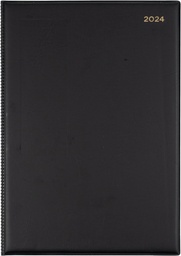 [147.V99-24] Collins Belmont 2024 Diary A4 Day To Page Black
