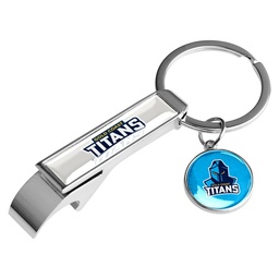 [NRL023EP] NRL Gold Coast Titans Bottle Opener Keyring