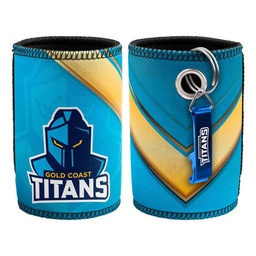 [NRL003VP] NRL Gold Coast Titans Can Cooler & Opener