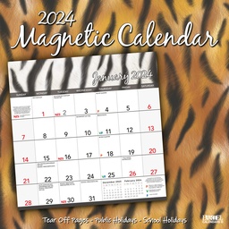 [MC404] Magnetic Animal Print 2024 Calendar
