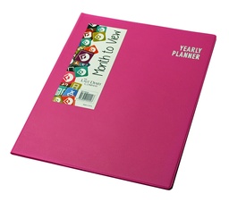 [mp1400hp] 2024 Diary Quarto Planner Month to View - Hot Pink