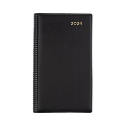 [61PA.V99-24] Collins Belmont 2024 Diary Octavo Day To Page Black