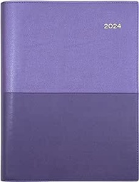 [145.V55-24] ​​​Collins Vanessa 2024 Diary A4 Day To Page Purple