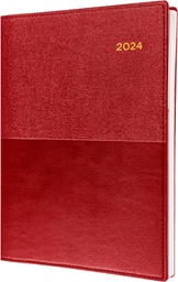 [185.V15-24] ​​​Collins Vanessa 2024 Diary A5 Day To Page Red
