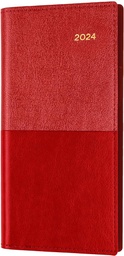 [375.V15-24] ​​​Collins Vanessa 2024 Diary B6/7 Week To View Landscape Red