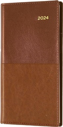 [375.V90-24] ​​​Collins Vanessa 2024 Diary B6/7 Week To View Landscape Tan