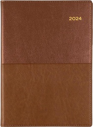 [165.V90-24] ​​Collins Vanessa 2024 Diary A6 Day To Page Tan