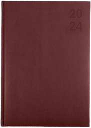 [S4100.P78-24] Collins Silhouette 2024 Diary A4 Day To Page Maroon