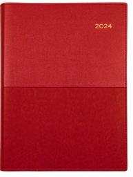 [345.V15-24] Collins Vanessa 2024 Diary A4 Week To View Red