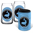 NRL Cronulla-Sutherland Sharks 2 Glasses & Can Cooler Gift Pack