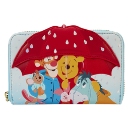 [LOUWDWA2895] Winnie the Pooh & Friends Rainy Day Loungefly Zip Wallet