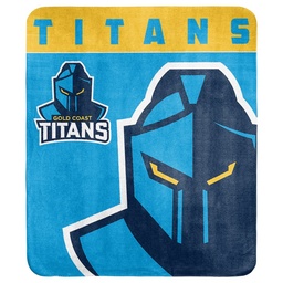 [NRL625AP] NRL Gold Coast Titans Polar Fleece Blanket