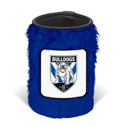 [NRL003YB] NRL Canterbury-Bankstown Bulldogs Fluffy Can Cooler