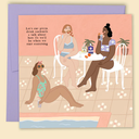 Let's Eat Pizza and Drink Cocktails Card - Papernest Designs