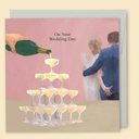 On Your Wedding Day Champagne Card - Papernest Designs