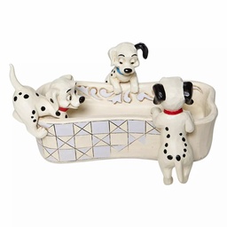[6008060] 101 Dalmations Puppy Bowl Figurine - Disney Traditions by Jim Shore