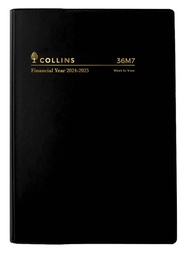 [36M7.V99-2425] Collins Financial Year Diary 2024-2025 A6 Week to View (Black)