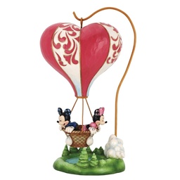 [6011916] Mickey & Minnie Mouse 'Love Takes Flight' Figurine - Disney Traditions by Jim Shore