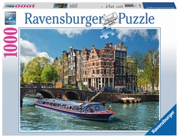 [RB19138-3] Canal Tour in Amsterdam 1000pc Ravensburger Puzzle