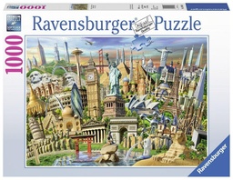 [RB19890-0] World Landmarks 1000pc Ravensburger Puzzle