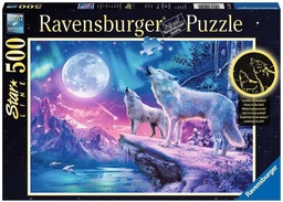 [RB14952-0] Wolf in Northern Lights Starline 500pc Ravensburger Puzzle