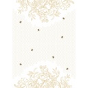 Beeutiful Bees Tea Towel - Gold Flower