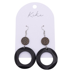 [KIK102] Kiki Black Dangle Earrings