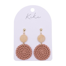 [KIK108] Kiki Round Weave Earrings