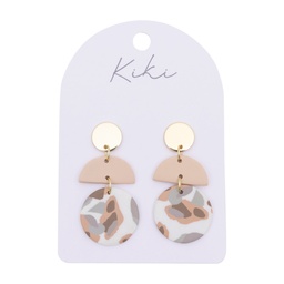 [KIK111] Kiki Beige Terrazzo Earrings