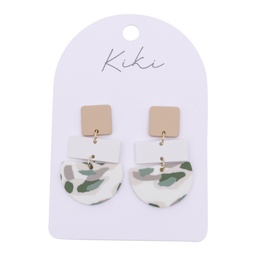 [KIK113] Kiki Green Terrazzo Earrings