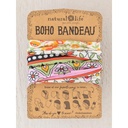 Boho Bandeau - Lilac Orange Border