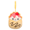 Gasten the Strawberry Crepe 3.5 inch Squishmallows Clip-On Wave 20 Asst A