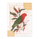 Hallmark Australian King Parrot Charity Christmas Cards 10 Pack