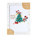 Hallmark Disney Mickey & Minnie Mouse Charity Christmas Cards 10 Pack