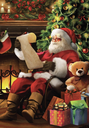Henderson Greetings Charity Boxed Christmas Cards (Pack of 8) - Santa Reading List