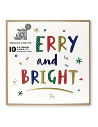 [XOC7050] Simson Boxed Christmas Cards (Ovarian Cancer Charity Pack of 10) - Merry & Bright