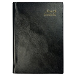 [41SFY2526] 2025-2026 Financial Year Diary - Cumberland Norwich A4 Day-To-A-Page (DTP) Black