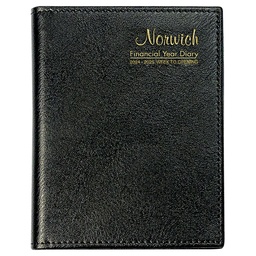 [63SFY2526] 2025-2026 Financial Year Diary - Cumberland Norwich A6 Week-To-View (WTV) Black