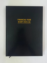 2025-2026 Financial Year Diary - A4 Day-To-A-Page (DTP) Black