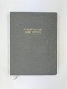 2025-2026 Financial Year Diary - A4 Day-To-A-Page (DTP) Ash Grey