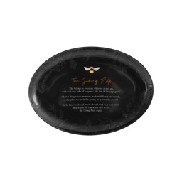 [740503] Beeutiful Bee's Giving Plate - Black Oval