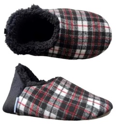 [SLUMFP02 - Black] Slumbies Mens Flannel Cut Back Medium Black