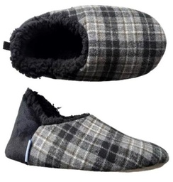 [SLUMFP04 - Grey] Slumbies Mens Flannel Cut Back X-Large Grey
