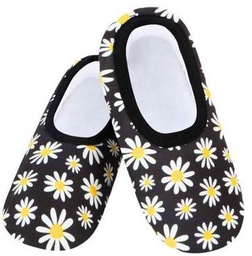 [SLUWSK02 - Daisy] Slumbies Womens Skinnies Medium Black and White Daisy