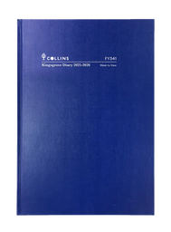 [FY341.P59-2526] 2025-2026 Financial Year Diary - Collins Kingsgrove A4 Week-To-View (WTV) Blue