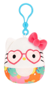 Hello Kitty 3.5 inch Squishmallows Clips Hello Kitty and Friends Tropical Food Treats Assortment